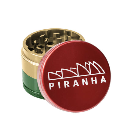 Shred and store your herbs with these amazing 3-piece grinders from Piranha. Offering high level performance for grinding dry herbs with ease, Piranha is a compact and durable marvel. The 3 piece offers storage space for excess cannabis, razor sharp teeth, a durable anodized aluminum body, and a powerful magnetic lid. The perfect companion for any smoker.