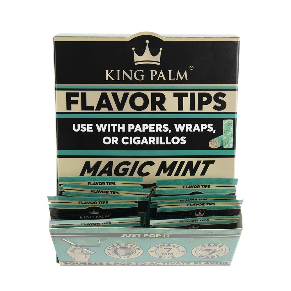 King Palm Magic Mint, Berry Terps, and Banana Cream filters will take you to a whole new world of enjoyment. King Palm flavoured filter tip are designed for optimal flavour delivery making smoke less harsh, and the flavour from the infused terpenes is refreshing. Experience the best alternative to flavoured rolling papers. 
