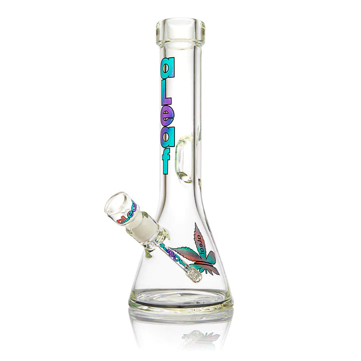 AIntroducing the Heavy Duty Spec Head Beaker from ALEAF - the undeniable powerhouse for all the serious hitters out there! Crafted with a formidable 9mm thickness and featuring an ice catcher handle, this beaker is built to withstand the most epic smoke sessions, making it an absolute essential for any party enthusiast.