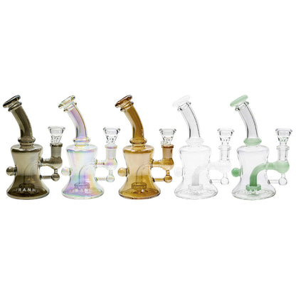 Piranha Hourglass dab rigs may be small and sleek, but don't let their sophisticated shape and size fool you. These powerful bongs are made of high-quality borosilicate glass to withstand high temperatures.