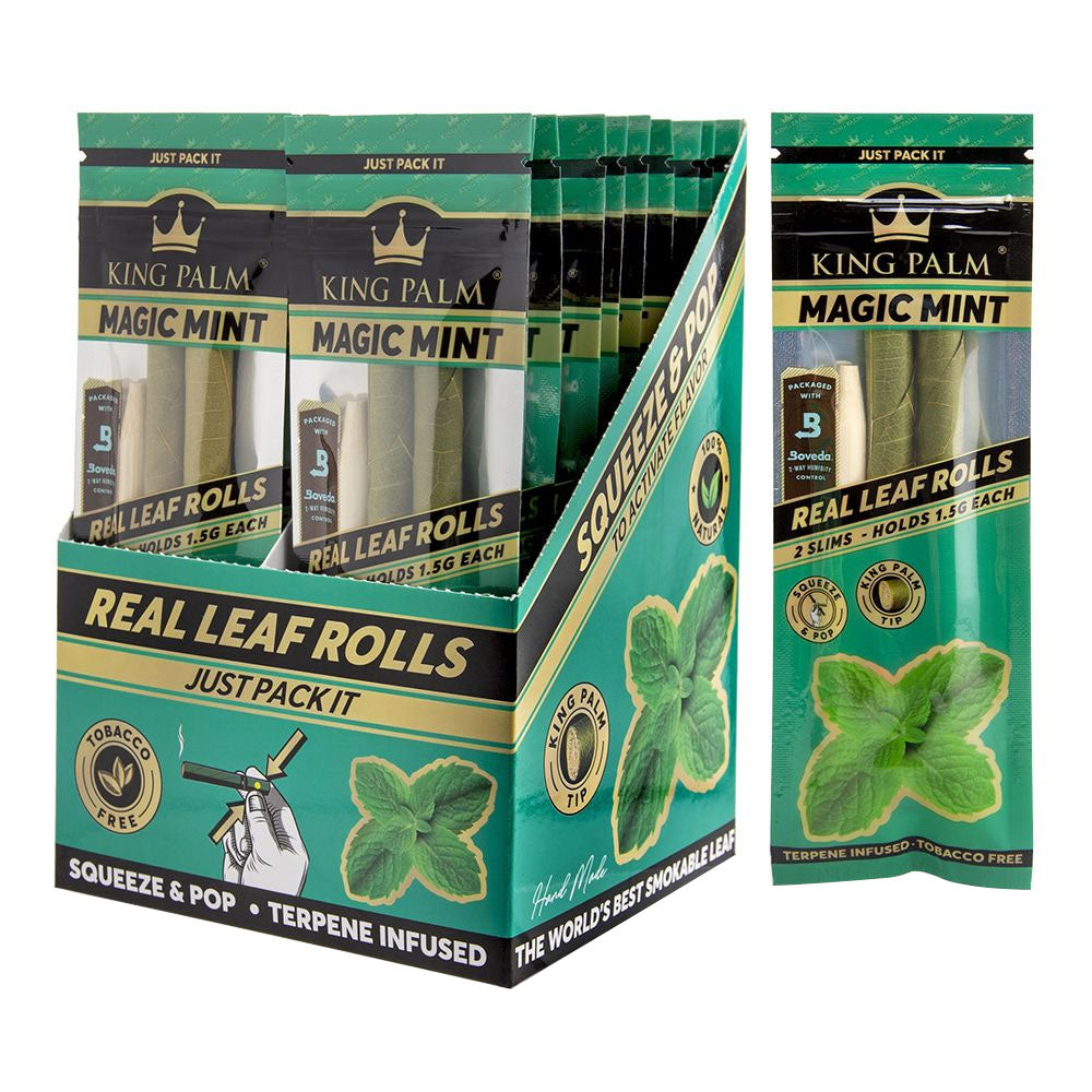 KING PALM SLIM PRE-ROLL POUCH - 2 PER PACK