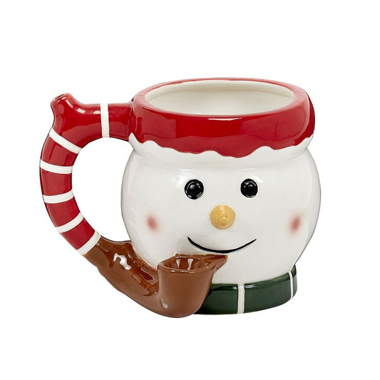 Look no further for the perfect on-trend gift for friends who enjoy a 'special' coffee every now and then. These fun and trendy novelty mugs are made of ceramic and holds around 16oz. of liquid. The mug features a snowman in brilliant colours with a carrot nose and rosy cheeks. The handle has a fun striped design.