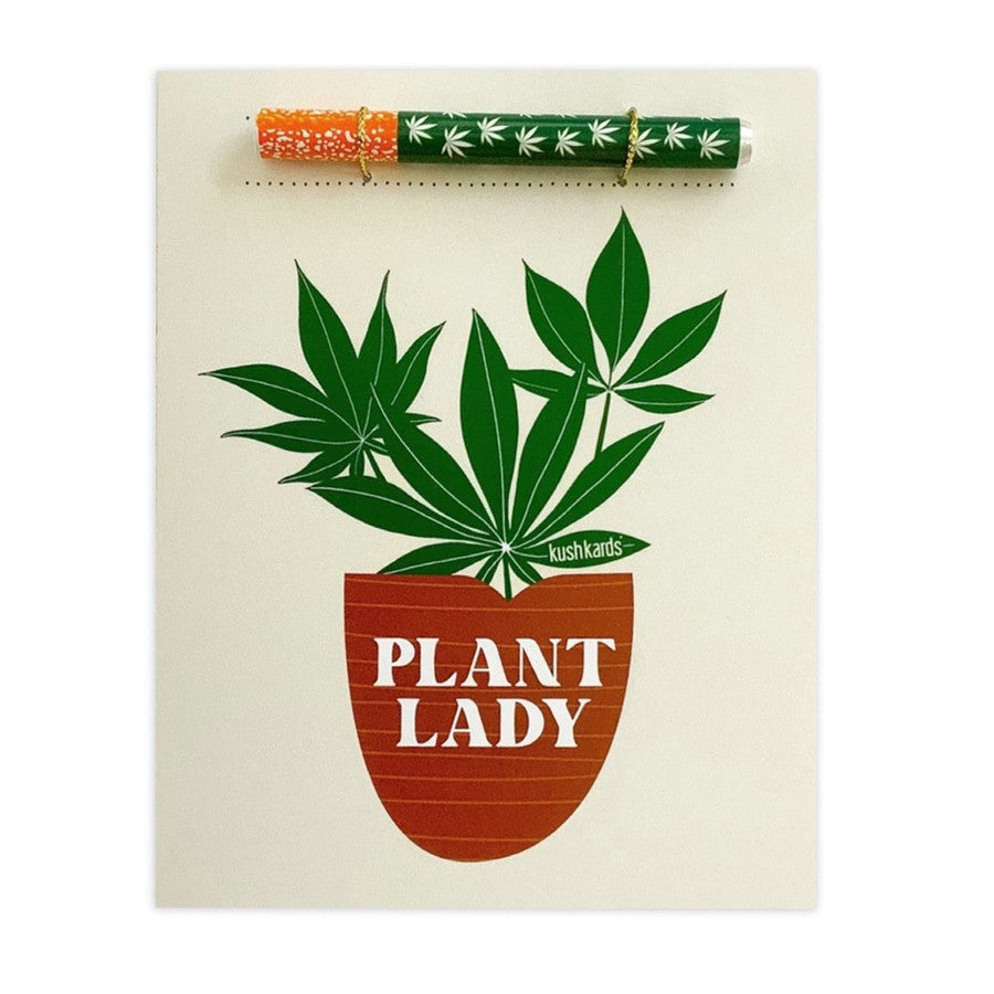 KUSHKARDS ONE-HITTER GREETING CARD - PLANT LADY