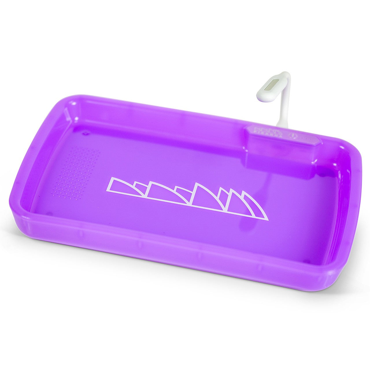 Piranha's new LED rolling trays will brighten up any smoke session. It features a designated spot for a grinder and comes with a bending mini light for easy rolling and her inspection.