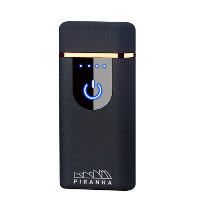 Piranha Plasma electronic lighters are known by various names such as USB Arc Lighters or E-Lighters. E-lighters are eco-friendly as they don’t use any butane for their “flame". Piranha Plasma lighters are windproof with an iconic electric beam that won’t blow out, even in the windiest conditions. Even a tornado won’t put a damper on your smoking party (make sure you follow safety precautions first). These lighters are 100% rechargeable and come in a gift box.