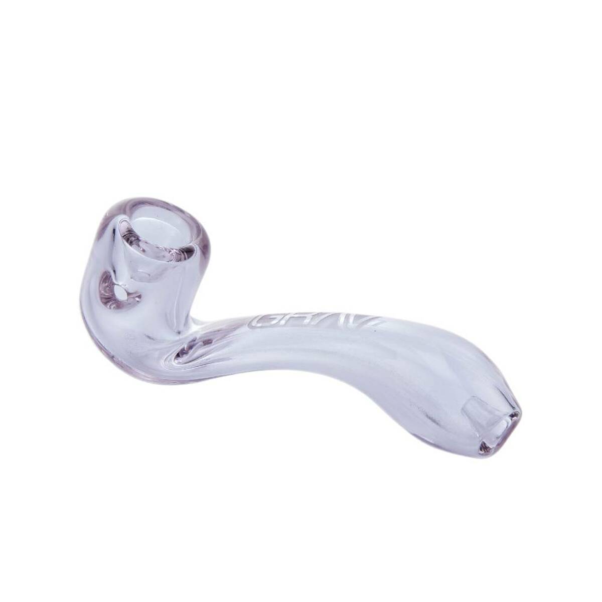 The small GRAV Sherlock is 4" long and made on 25mm tubing. It has an inverted mouthpiece that catches ash, and its small footprint makes it discreet and portable. No accessories or water are necessary for using this hand pipe. The Mini Sherlock is available in a variety of colour choices. 