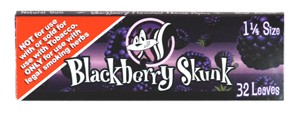 You will receive one pack of 32 papers of Blackberry Skunk Brand flavored rolling paper leaves. They will be in tact and not flattened by the first-class letter machin