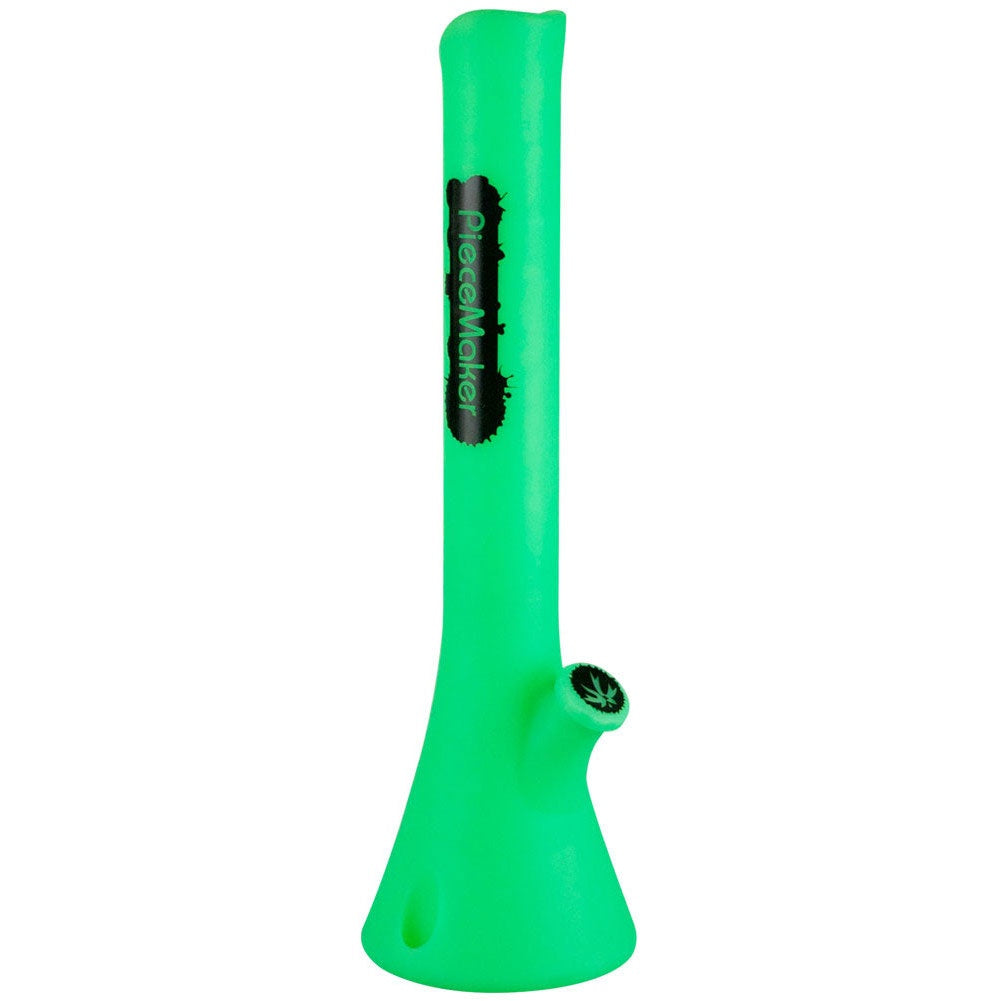 PIECE MAKER 21.5" SILICONE BEAKER W/ MUSHROOM TEK KAHUNA  Because why not? Standing at 21.5 inches tall, if you are looking to go big or go home, you have landed at the right spot. Featuring a removable base for easy cleaning, and our patented hex tex down stems to insure a smooth and powerful hit.