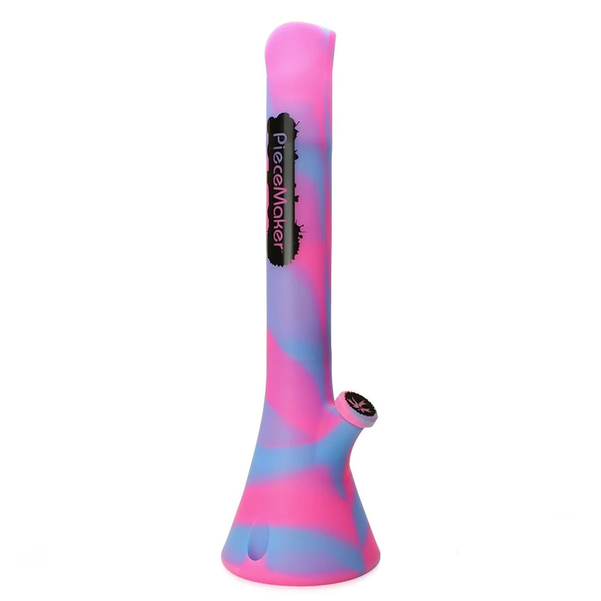 PIECE MAKER 21.5" SILICONE BEAKER W/ MUSHROOM TEK KAHUNA  Because why not? Standing at 21.5 inches tall, if you are looking to go big or go home, you have landed at the right spot. Featuring a removable base for easy cleaning, and our patented hex tex down stems to insure a smooth and powerful hit.