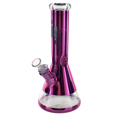 Unleash the magic of the Infyniti Metallic Beaker, standing tall at a majestic 12 inches! This eye-catching water pipe is not just a piece of glass; it's a masterpiece. The 7mm metallic beaker is a true beauty, capturing attention with its sleek design and exceptional craftsmanship.