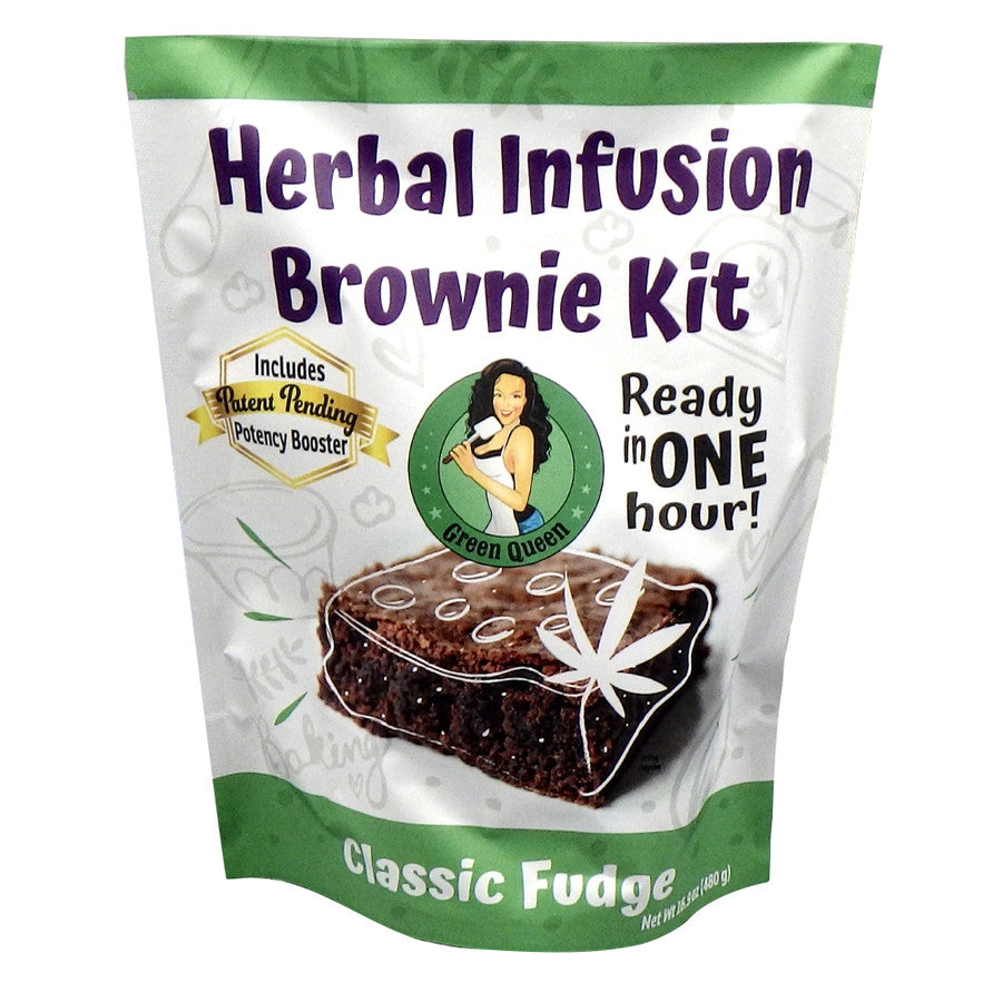 Miss Green Queen herbal infusion brownie kits take the guesswork out of edibles so you can get the most out of your herb. 93% faster than traditional infusion methods – your Green Queen brownies are ready to eat in 1 hour. Their patent pending formula features a complex mixture of carboxylic acids which aid in the infusion of cannabinoids – resulting in potent brownies every time.