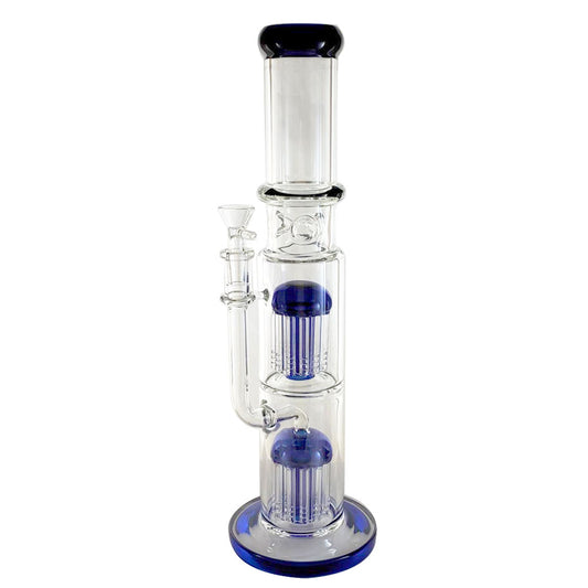 15.5" DOUBLE 12-TREE PERC W/ ICE PINCH & COLOR ACCENTS