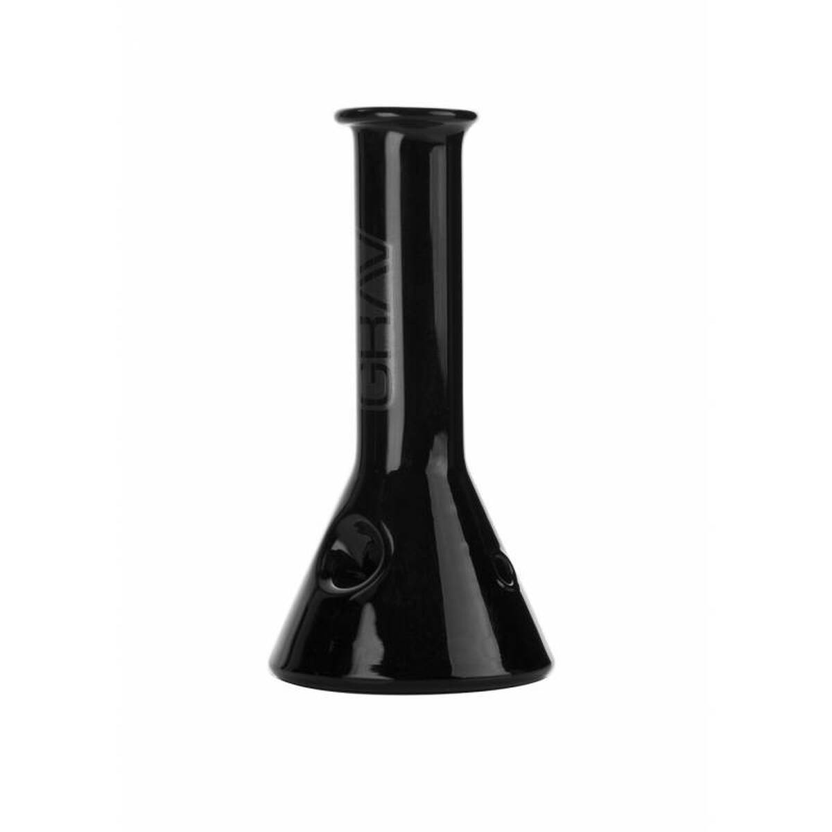 4" GRAV Beaker Hand Pipe is made on 25mm tubing and features a self-standing bowl, ergonomic carb , and a  flush mouthpiece.